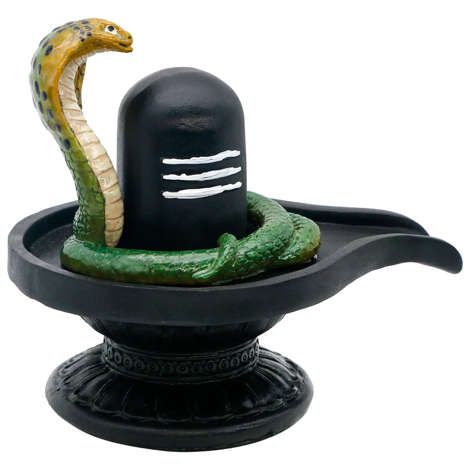 Alikiki 4.4” Hindu Shiva Lingam Statue - Indian Idol Murti for Pooja and Home Decor, Suitable for Temples and Altars, Ideal Diwali Gift