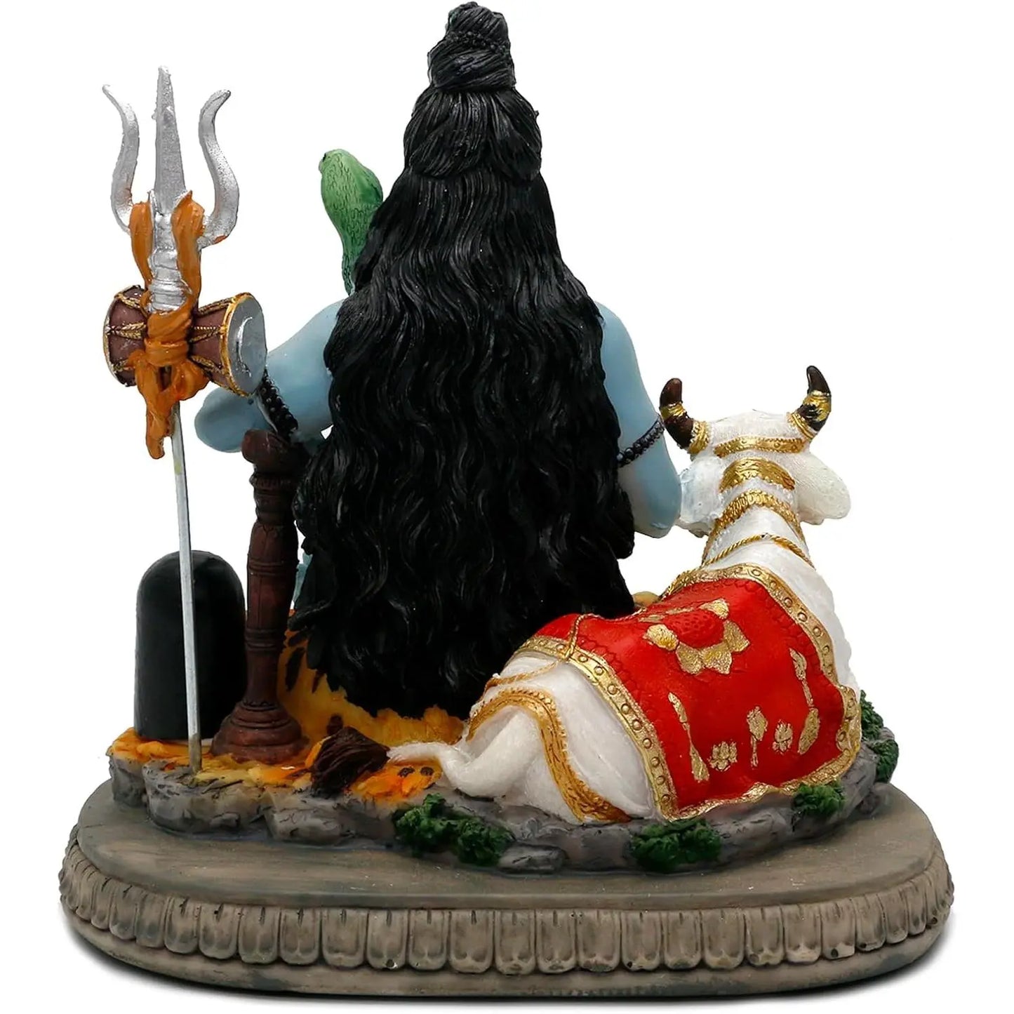 Alikiki 6.7-Inch Lord Shiva Statue - Hindu Spiritual Idol for Meditation Spaces and Home Altars