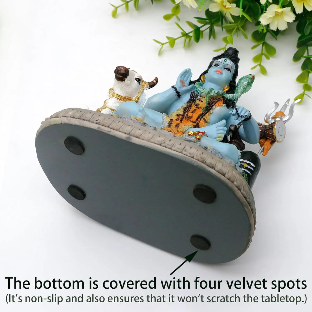 Alikiki 6.7-Inch Lord Shiva Statue - Hindu Spiritual Idol for Meditation Spaces and Home Altars